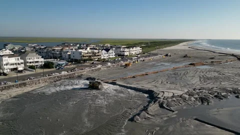 Beachfill operation Stock Footage 291217126