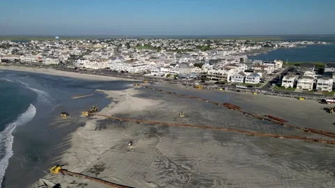 Beachfill operation Stock Footage 291217352