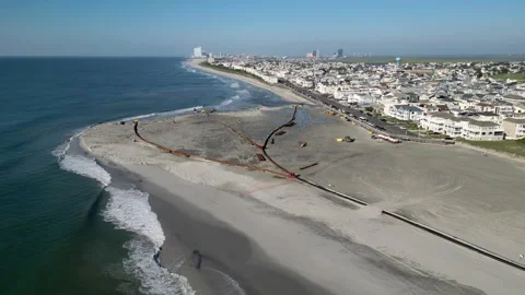 Beachfill operation Stock Footage 291217480