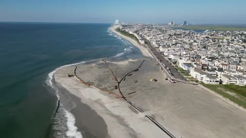 Beachfill operation Stock Footage 291217775