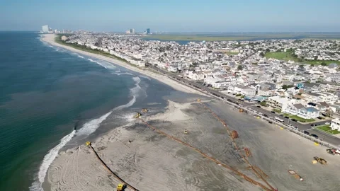 Beachfill operation Stock Footage 291217788