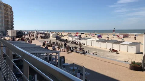Beachfront boulevard vacation Stock Footage 245729838