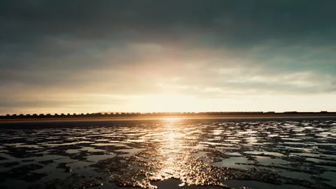 Beachfront at Burnham-on-Sea Stock Footage 308594828