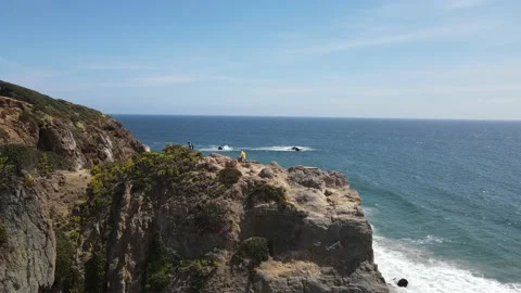Beachfront Cliff Stock Footage 166524540