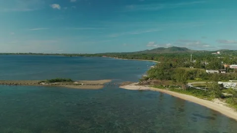 Beachfront flyover Stock Footage 282769821