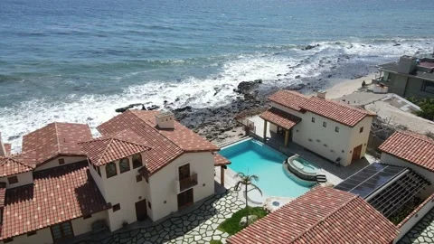 Beachfront Malibu Stock Footage 166524526