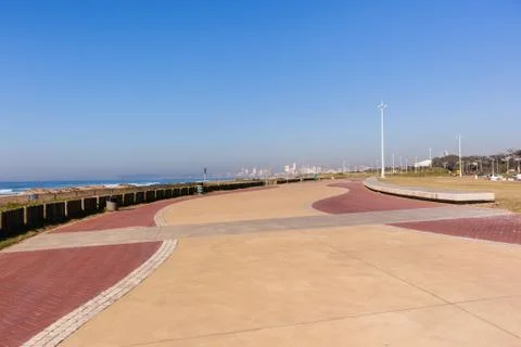 Beachfront Ocean Promenade Stock Photos
