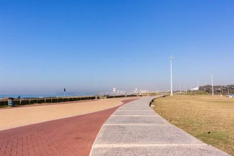 Beachfront Ocean Promenade Stock Photos