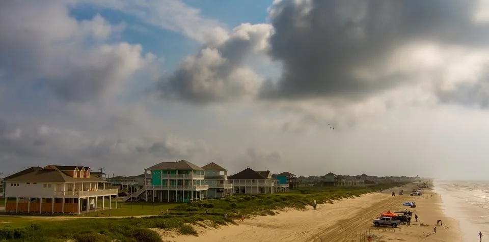 Beachfront Property Fotos Stock