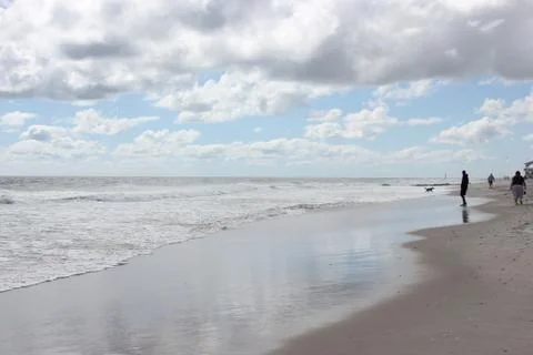 Beachreflection Foto stock