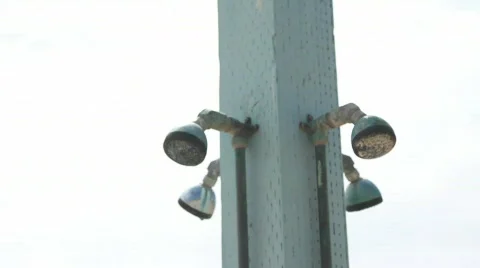 BeachShower Stock Footage 740469