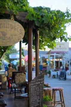 Beachside cafe Stock-Fotos