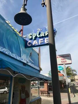 Beachside Cafe Stock Photos