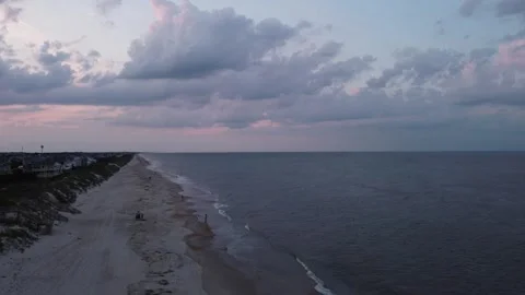 Beachside Homes on the Outer Banks Stock Footage 277016135