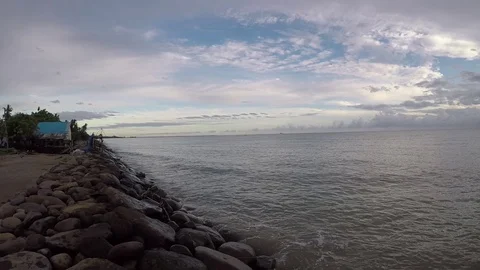 Beachside Idi Rayeuk in Aceh Indonesia Stock Footage 119191314