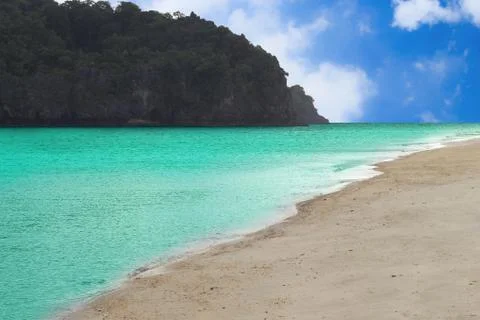 Beachside mountains Stock Photos