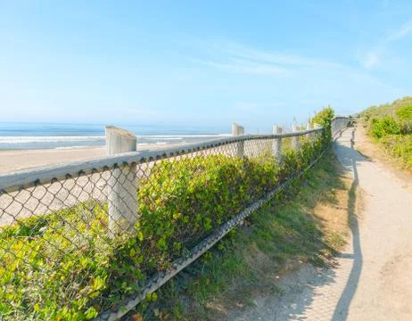 Beachside path Stock Photos