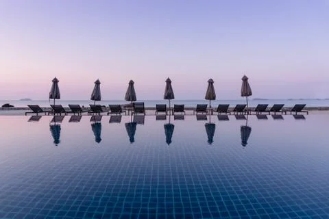 Beachside Pool Stock Photos