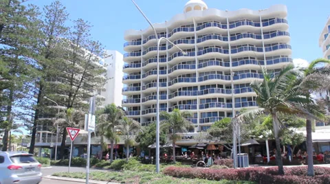 Beachside Resorts Mooloolaba Stock Footage 34124955