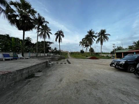 Beachside scenery view. Stock Photos