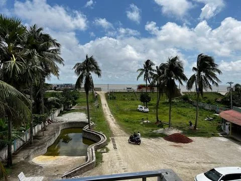 Beachside scenery view. Foto stock