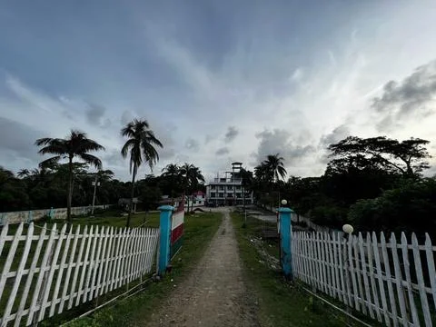 Beachside scenery view. Stock Photos