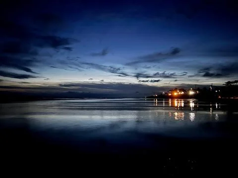 Beachside scenery view. Stock Photos