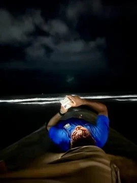 Beachside scenery view. Stock Photos