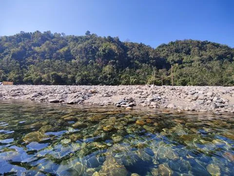 Beachside scenery view. Foto stock
