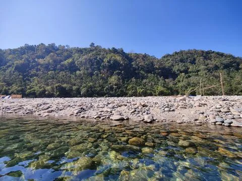Beachside scenery view. Foto stock