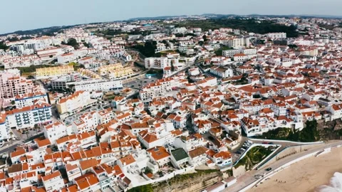 Beachside Town Drone Stock Footage 240301917