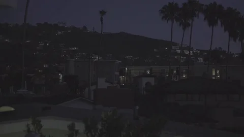 Beachside Town at Night 스톡 동영상 83607738