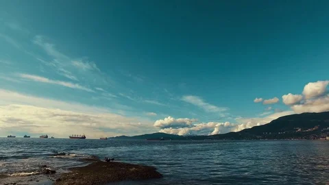 Beachside in Vancouver Stock Footage 83150657