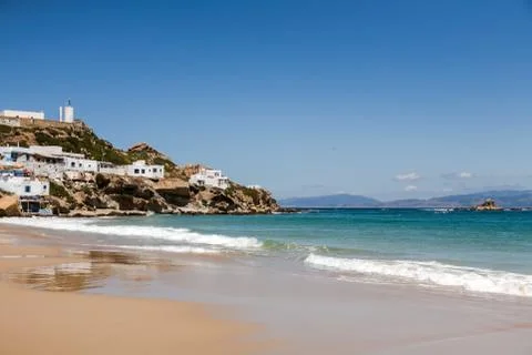 Beachside village Stock Photos