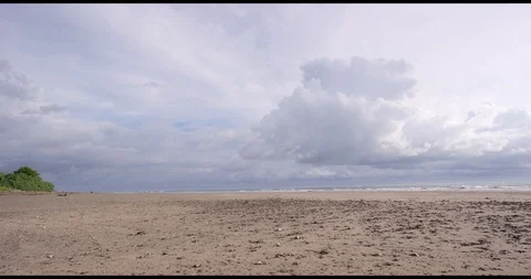 Beach/storm sunset Stock Footage 127119219