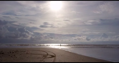 Beach/storm sunset Stock-Footage 127119348