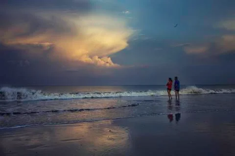Beachwalk Stock Photos