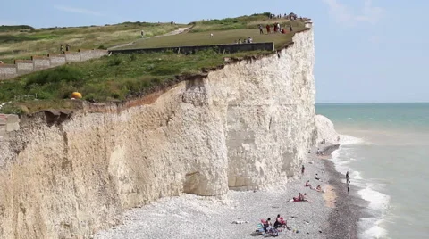 Beachy Head in the afternoon Stock Footage 44474828