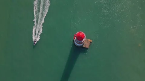 Beachy Head Lighthouse-Birds-eye-view 動画素材 280467543
