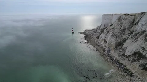 Beachy Head Lighthouse Stock Footage 261238019