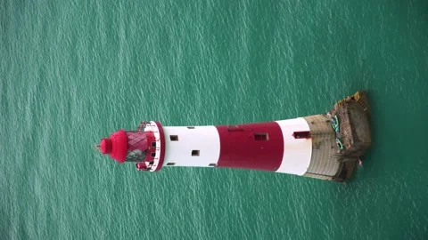 Beachy Head Lighthouse - Portrait Stock Footage 231593732
