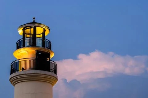 Beacon in cloudy Stock Photos