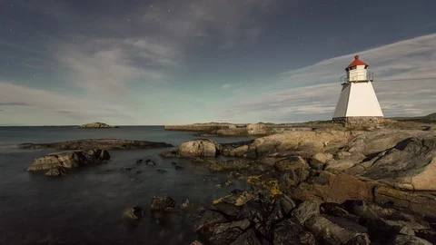 Beacon on the coast Stock Footage 87599085