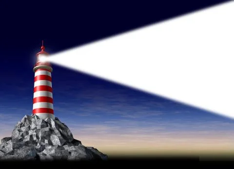 Beacon of light Stock Illustration