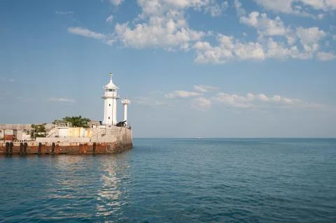 Beacon in yalta. Stock Photos