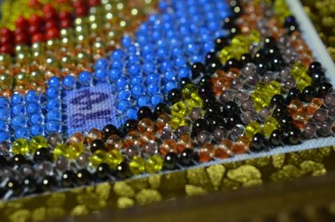Bead, handwork. Stock Photos