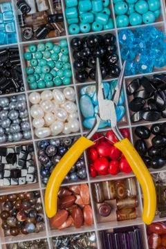 Bead making accessories Stock Photos