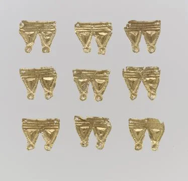 Bead ornaments, two triangles joined, 25 1st half of the 5th century A.D. E.. Stock Photos