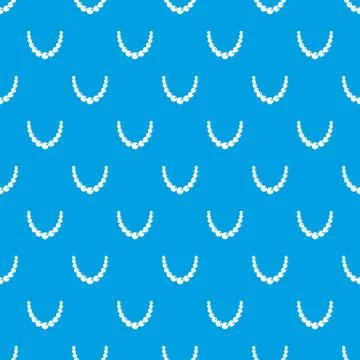 Bead pattern seamless blue Stock Illustration