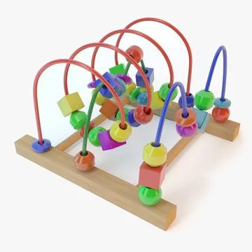 Bead roller coaster 3D Model